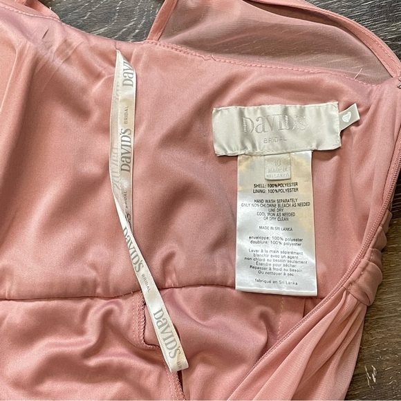 Blush Pink Ballet Formal Gown David’s Bridal Size 10 - Picture 9 of 15